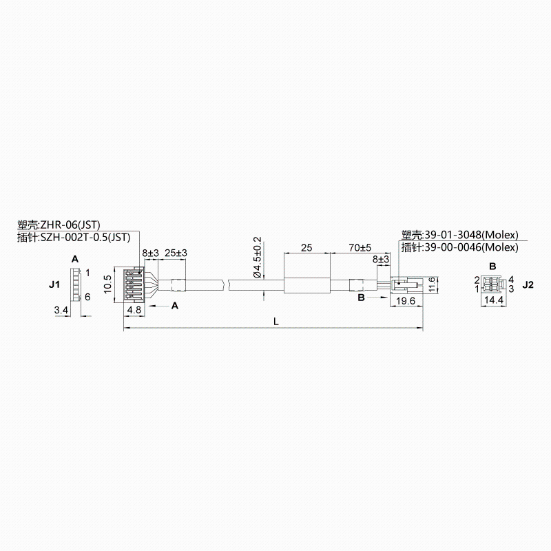 2136-0500-C05-1-闭环步进产品配套线束